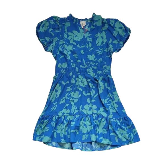 Umgee Dresses & Skirts - Umgee Blue & Teal Floral Mini Dress Size Small